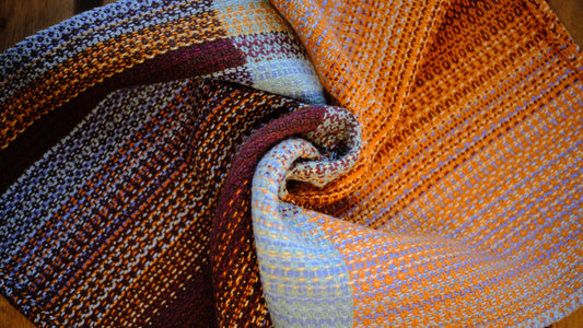 Handwoven Cotton Tea Towel (Design: Favorite Flannel, #11)